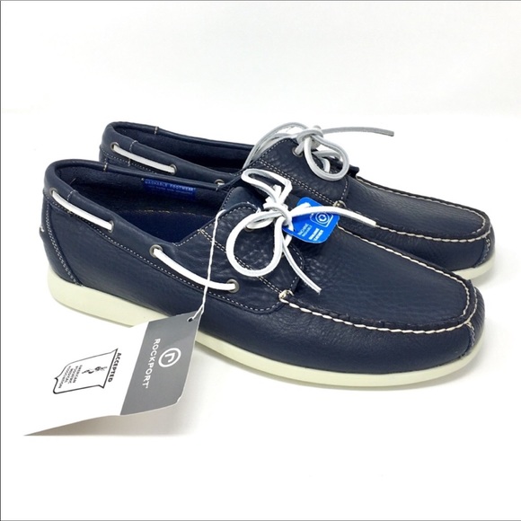 rockport navy shoes